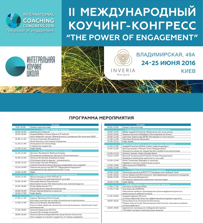 Международный Коучинг Конгресс Сила вовлеченности